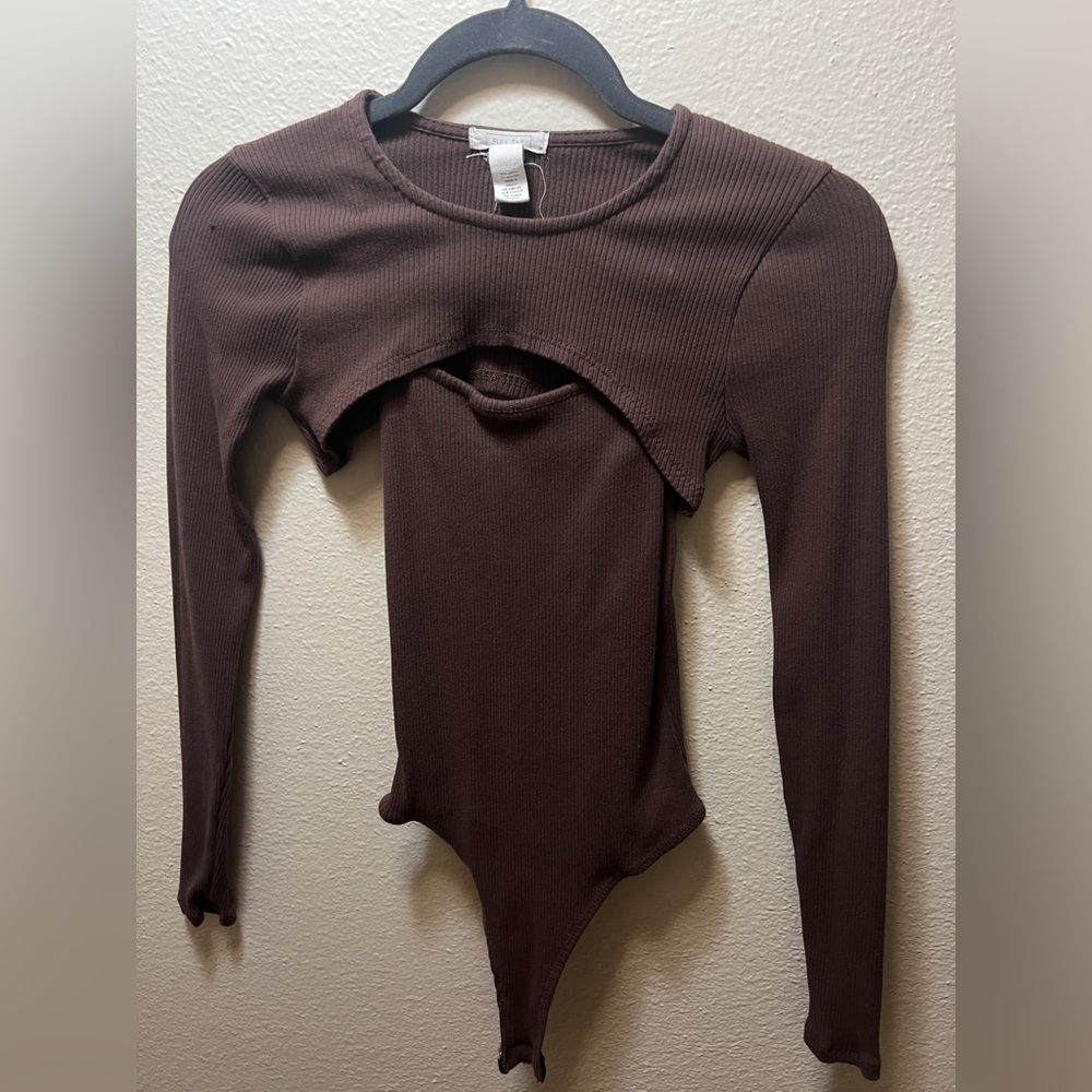 Brown bodysuit